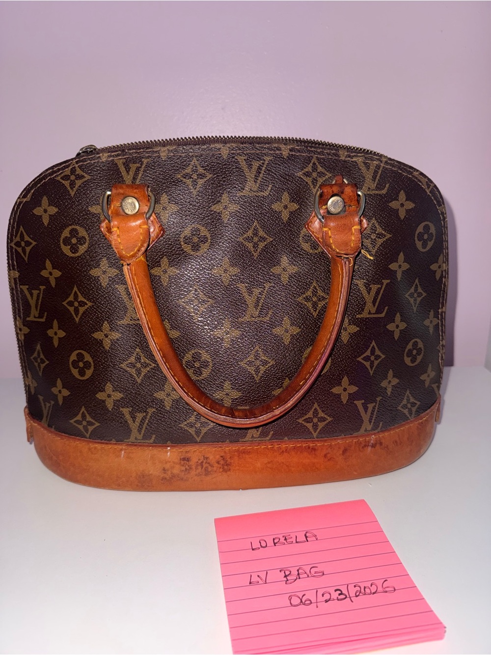 Vintage Louis Vuitton ALMA LV Brown Monogram Bag